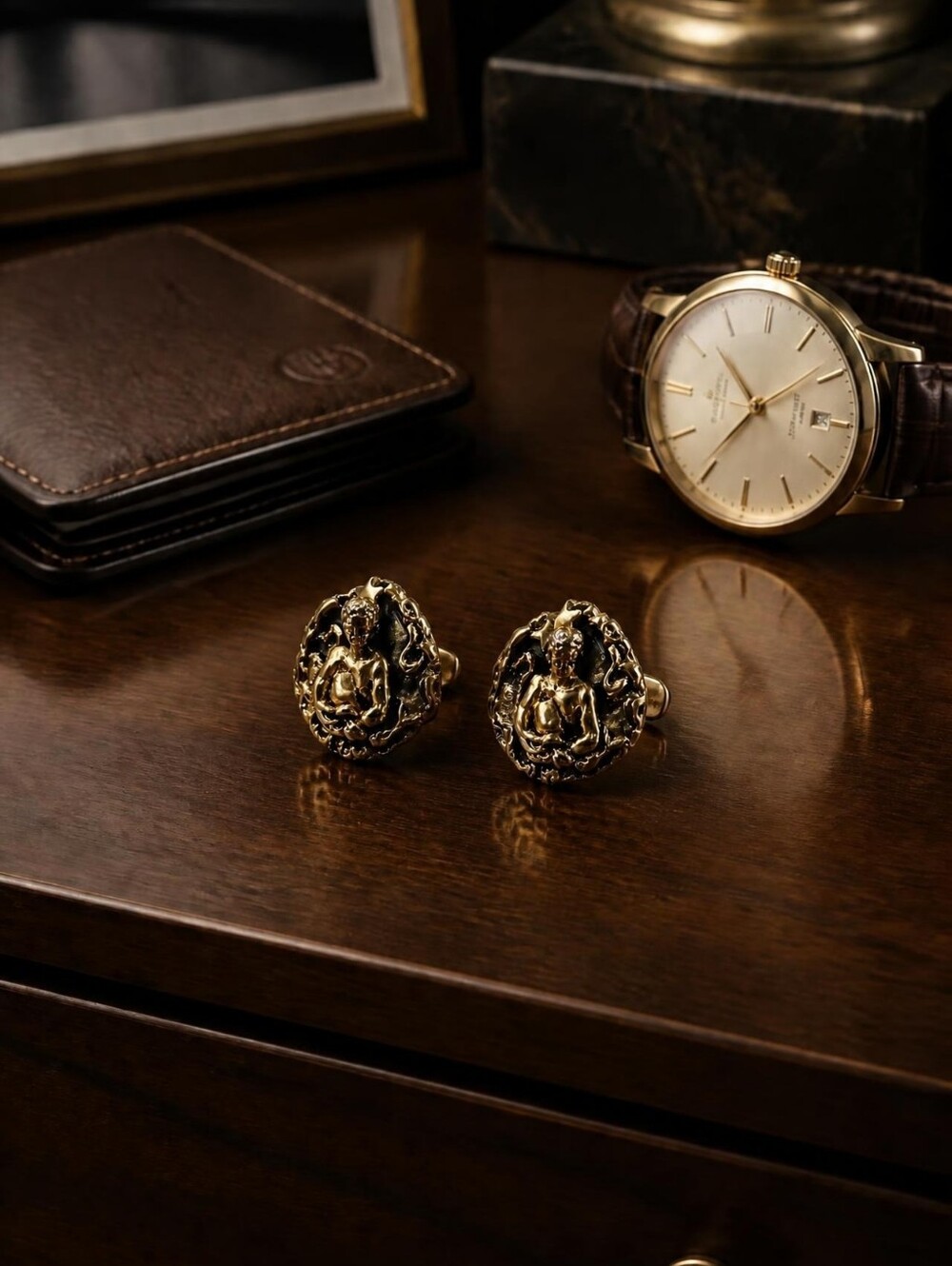 Vintage Cufflinks by Frank Tortolani - Zodiak Sign Aquarius Vintage 1960's